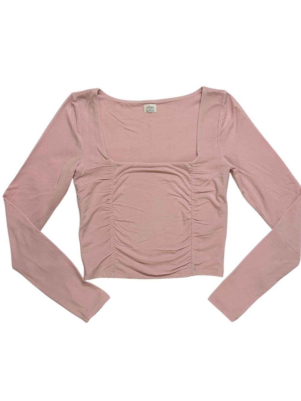 Artizia Wilfred Lydia Square Neck Top - Pink Small